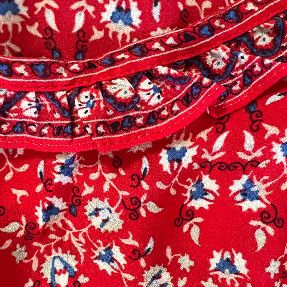 Max Studio - Red Floral Maxi Dress (L) - Picture 9 of 10